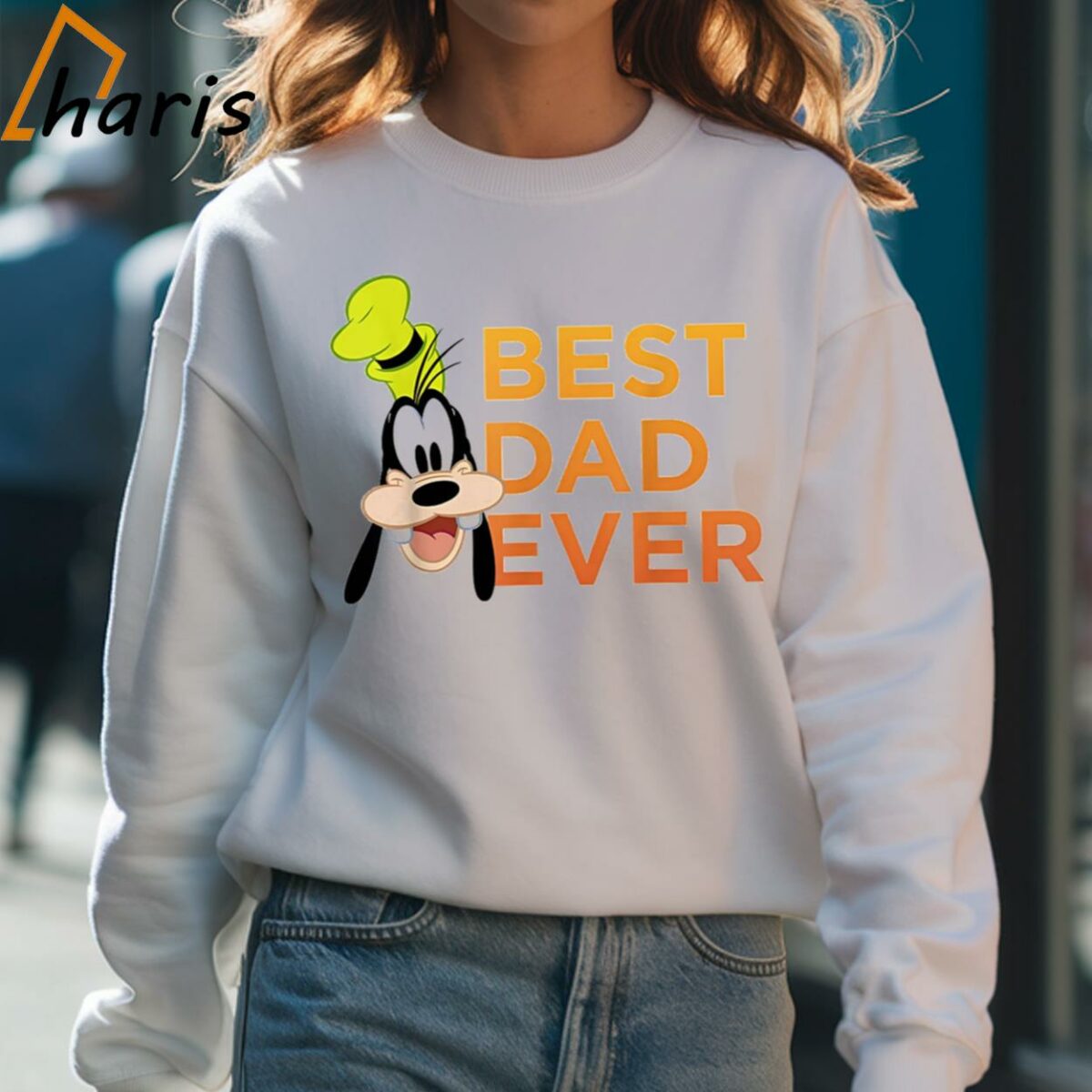 Mickey Goofy Best Dad Ever Fathers Day T shirt 4 Sweatshirt
