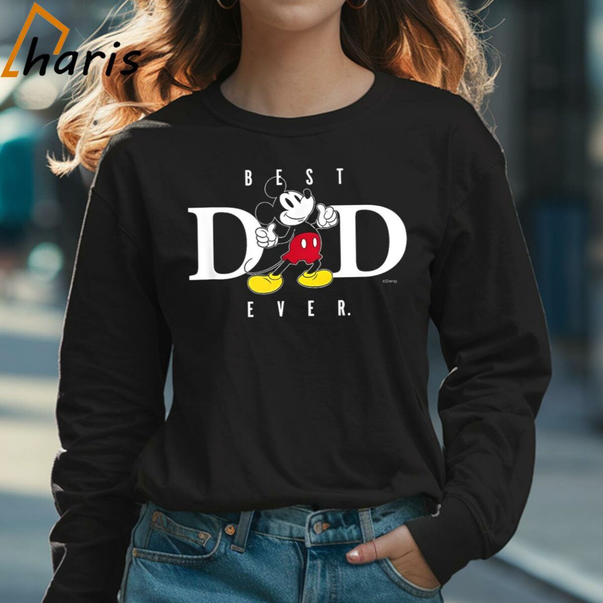Mickey Mouse Best Dad Ever Disney Fathers Day T shirt 3 Long sleeve shirt