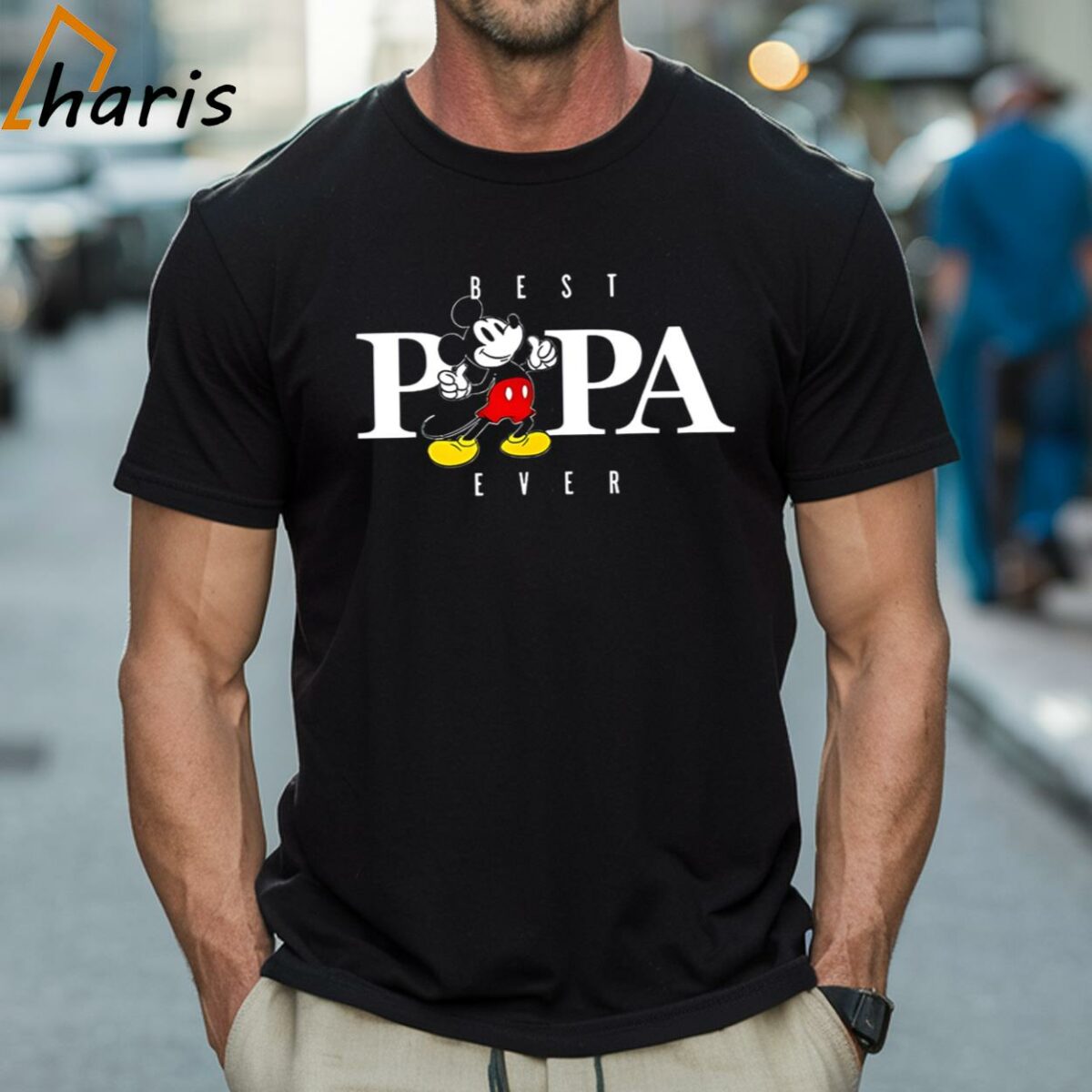 Mickey Mouse Best Papa Ever Fathers Day Shirt