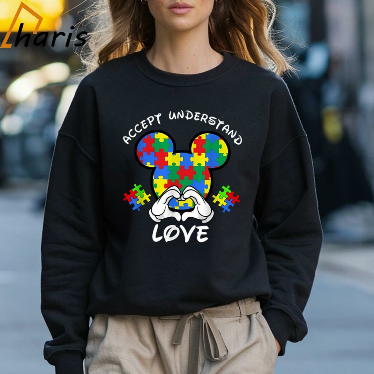 Mickey Mouse Understand Love Autism Disney Shirt 3 Sweatshirt