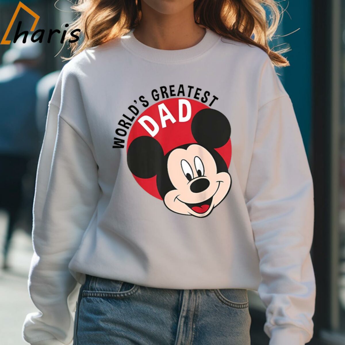 Mickey Mouse Worlds Greatest Dad Disney Father Day T Shirt 4 Sweatshirt