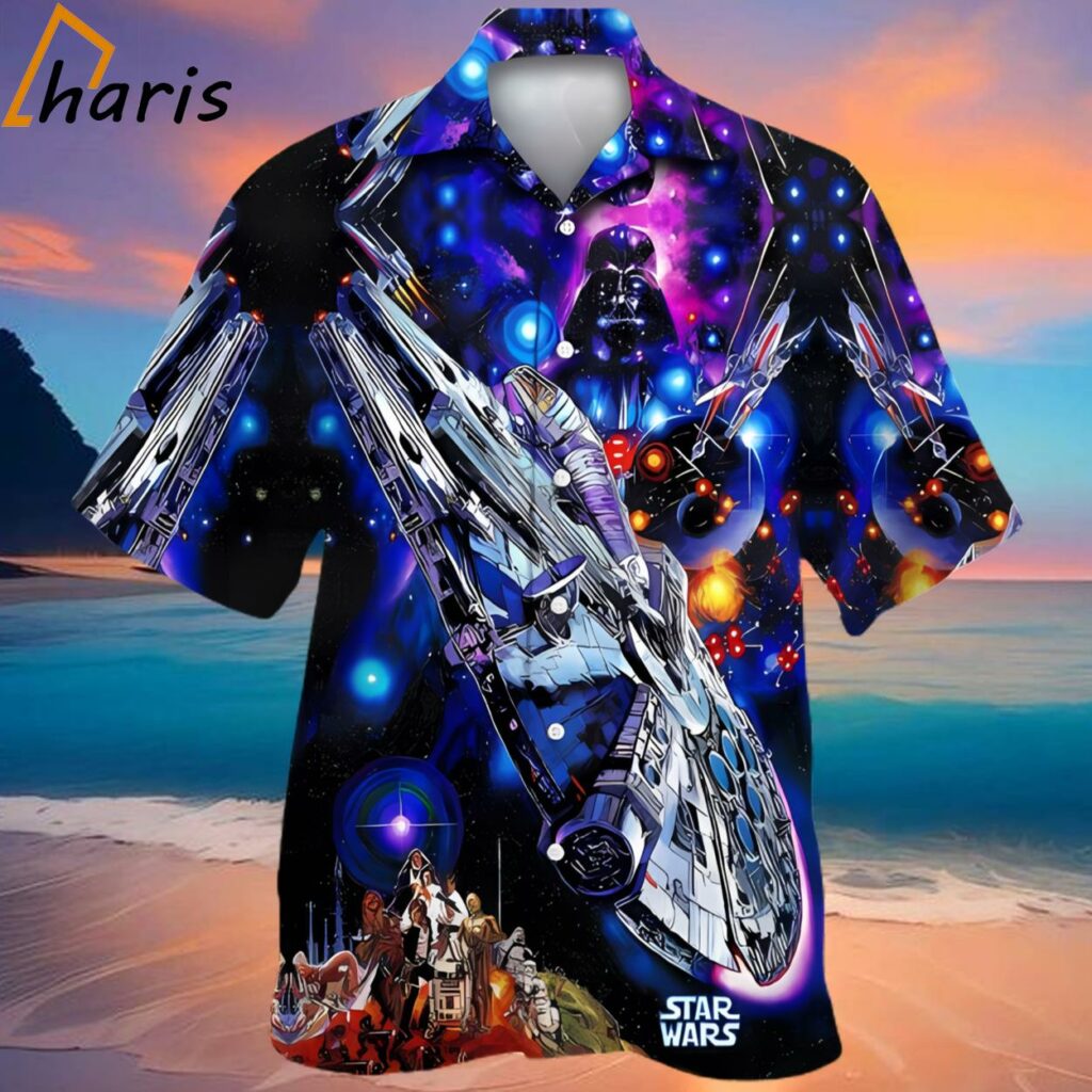 Millennium Falcon Star Wars Darth Vader Hawaiian Shirt