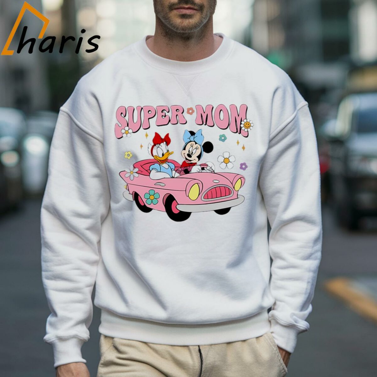 Minnie And Daisy Duck Drive Car Super Mom Disney Shirt 3 Sweatshirt