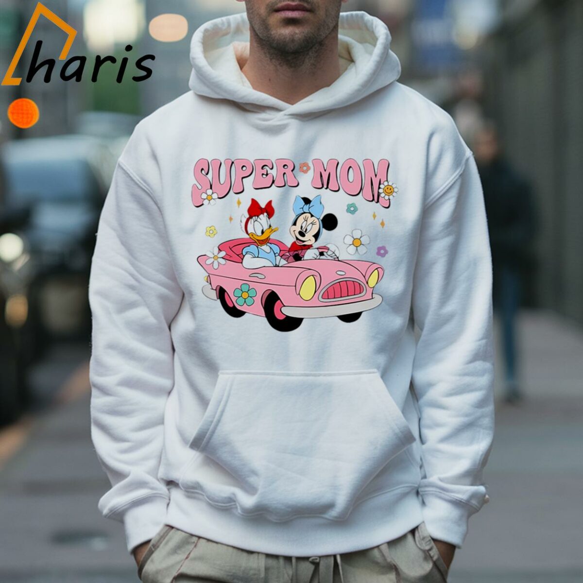 Minnie And Daisy Duck Drive Car Super Mom Disney Shirt 5 Hoodie
