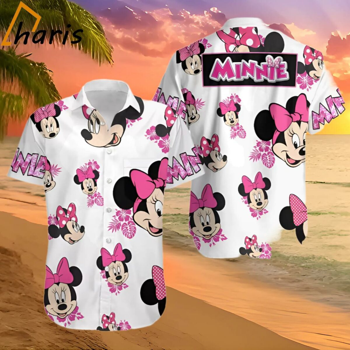 Minnie Mouse Floral Disney Hawaiian Shirt 2 2