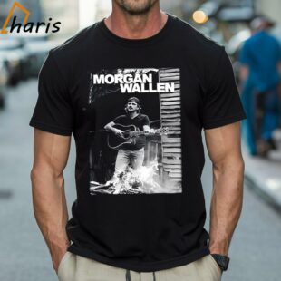 Morgan Wallen Guitar BW Unisex T shirt 1 Shirt