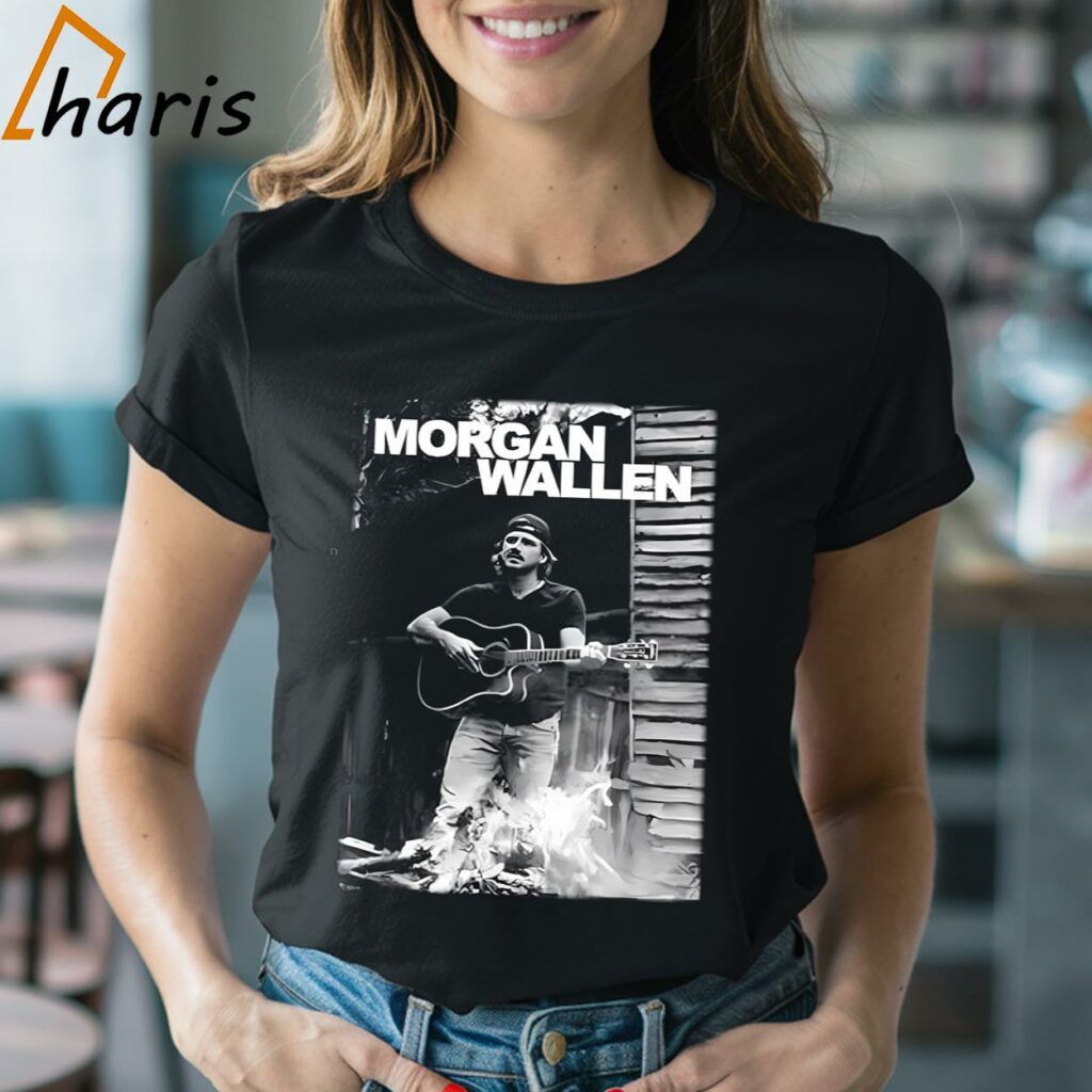 Morgan Wallen Guitar BW Unisex T-shirt