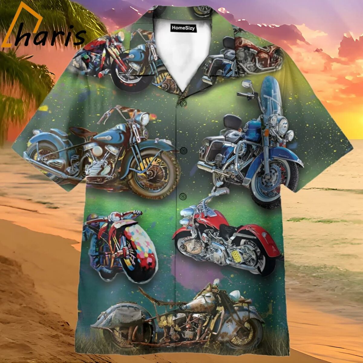 Motorcycle Vintage Hawaiian Shirt 2 2