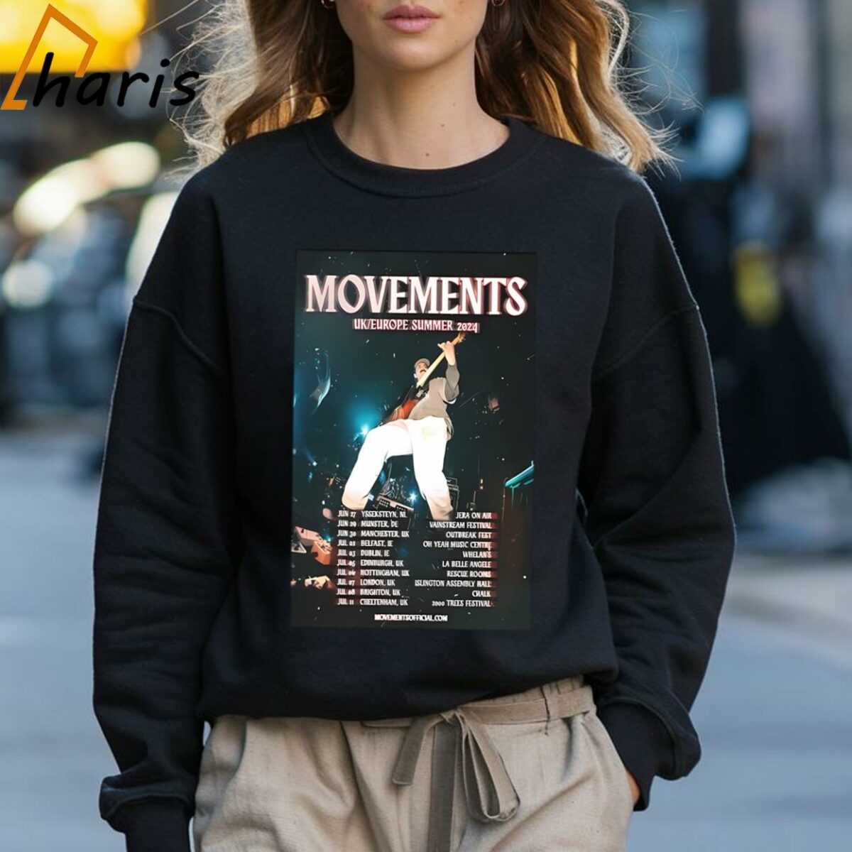 Movements UK EUROPE Summer 2024 Performance Schedule T shirt 3 Sweatshirt