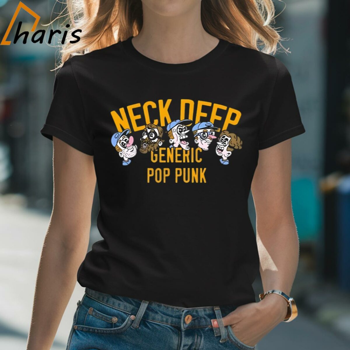 Neck Deep Generic Pop Punk Cartoon Faces T shirt 2 Shirt