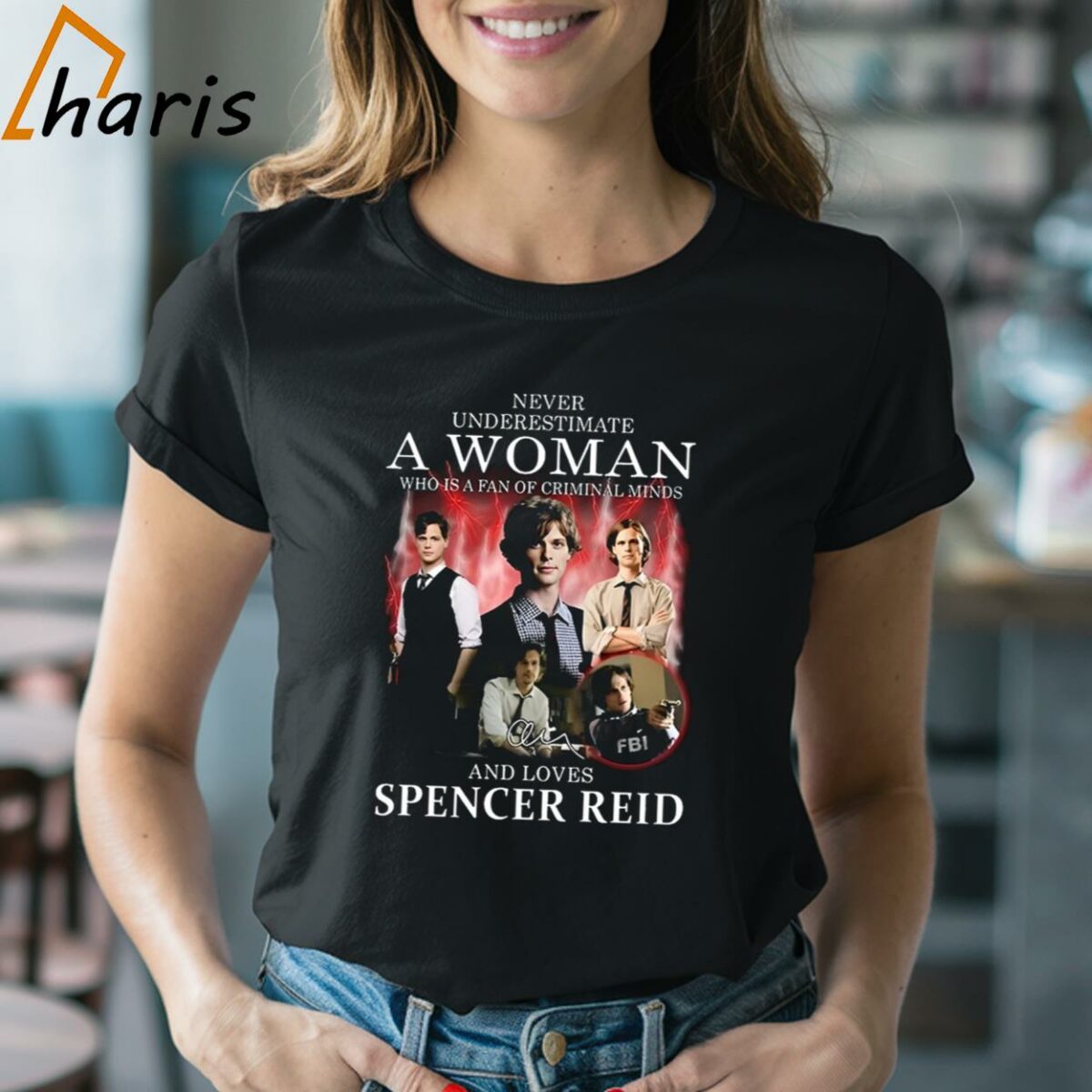 Never Underestimate A Woman Who Is A Fan Of Criminal Minds And Loves Spencer Reid Signature T shirt 2 Shirt