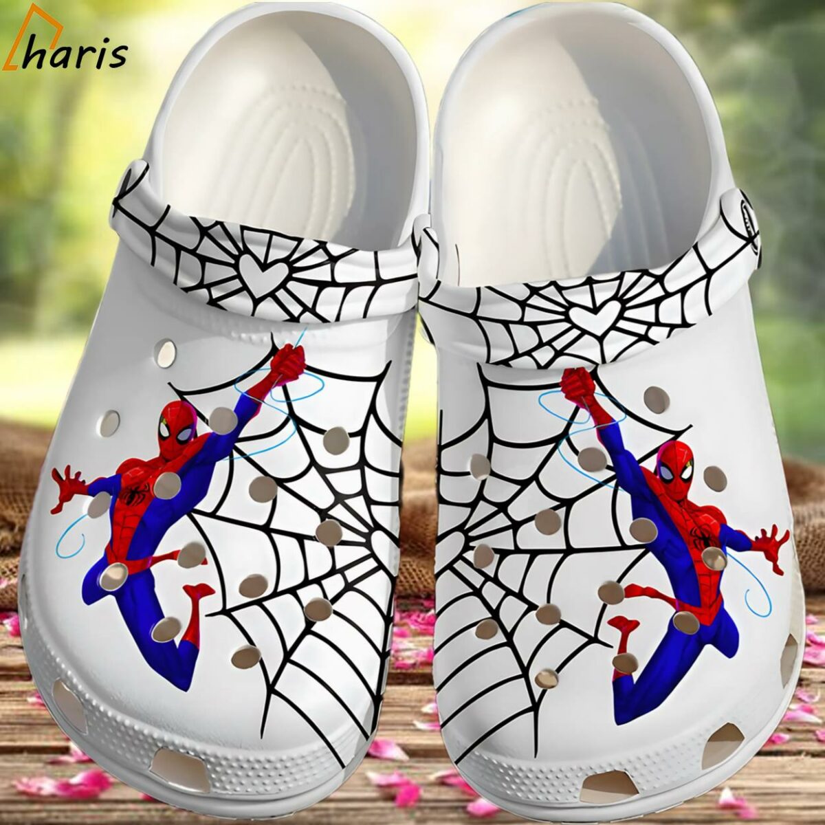New Design Spiderman Classic White Crocs 1 1