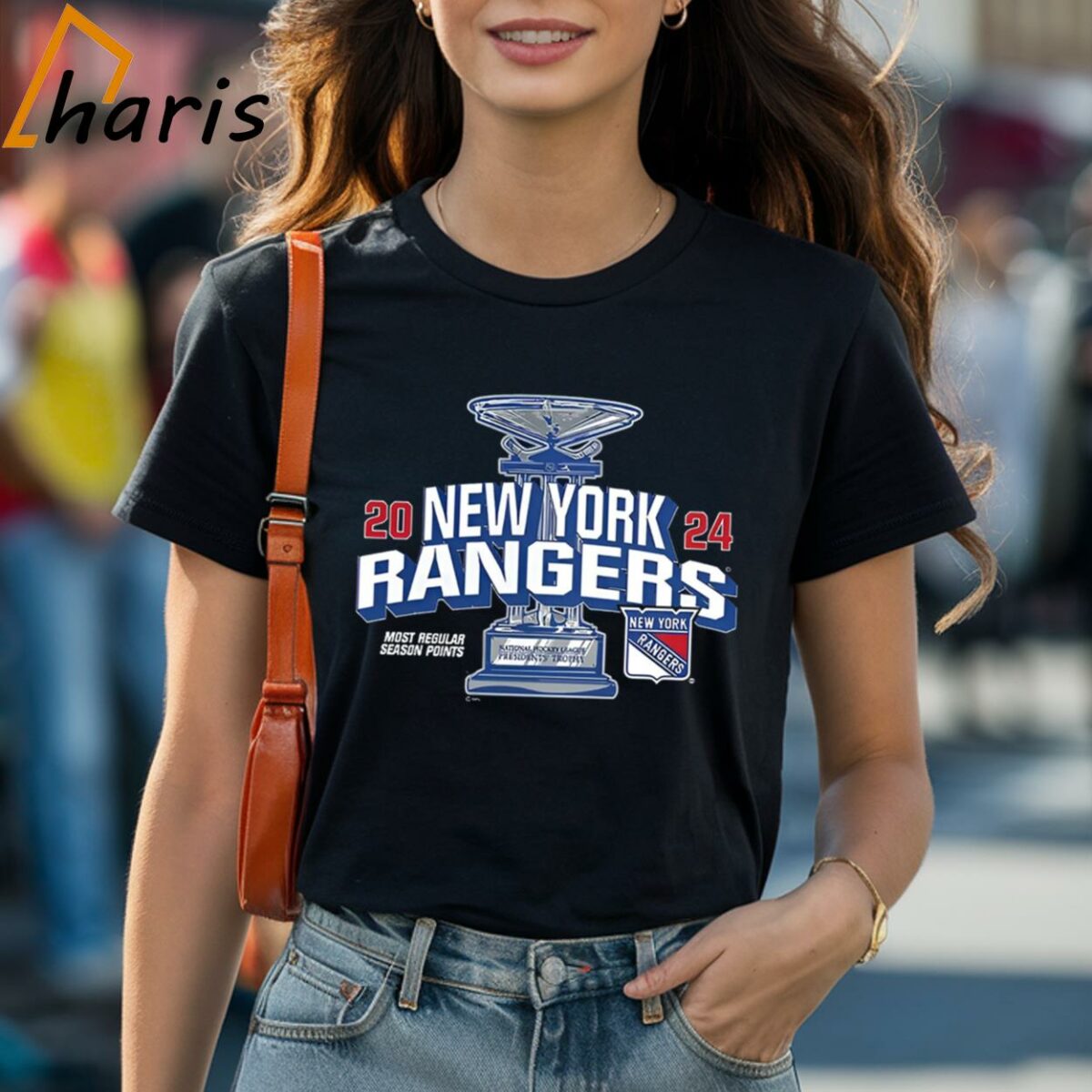 New York Rangers Fanatics Branded 2024 Presidents Trophy T shirt 1 Shirt