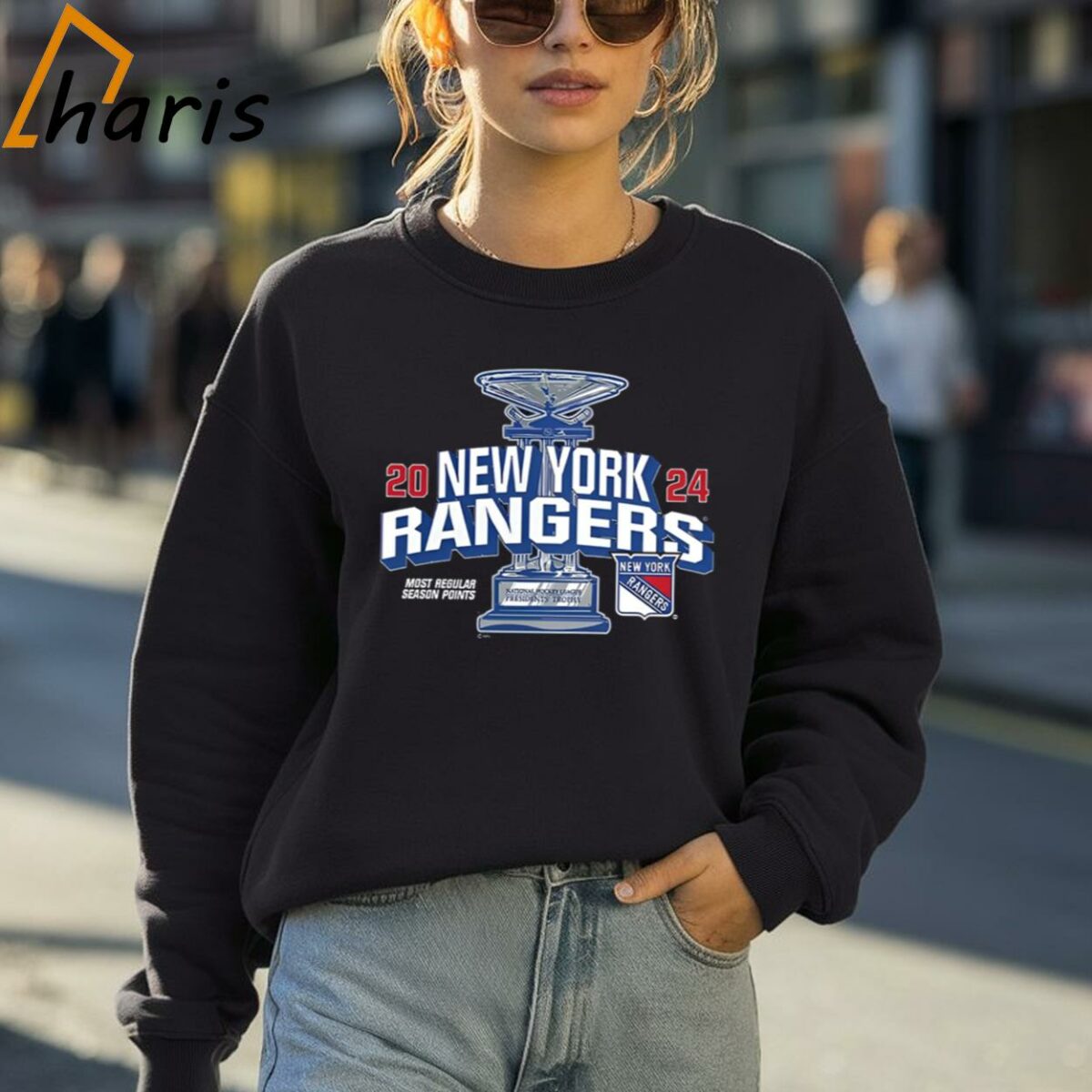 New York Rangers Fanatics Branded 2024 Presidents Trophy T shirt 4 Sweatshirt