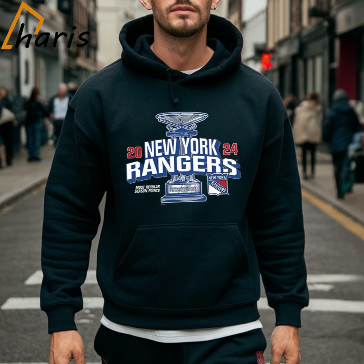 New York Rangers Fanatics Branded 2024 Presidents Trophy T shirt 5 Hoodie