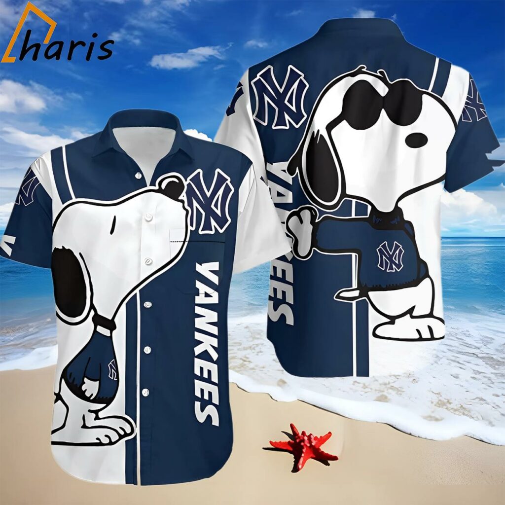 New York Yankees Snoopy Lover 3D Hawaiian Shirt
