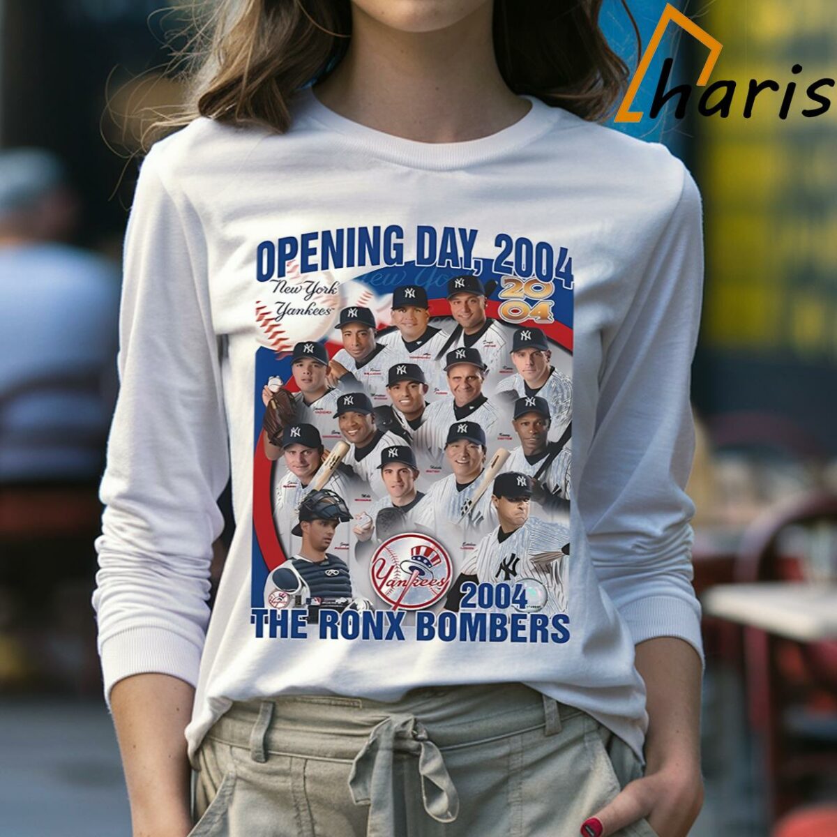 Opening Day 2004 New York Yankees The Ronx Bombers Shirt 4 Long sleeve Shirt