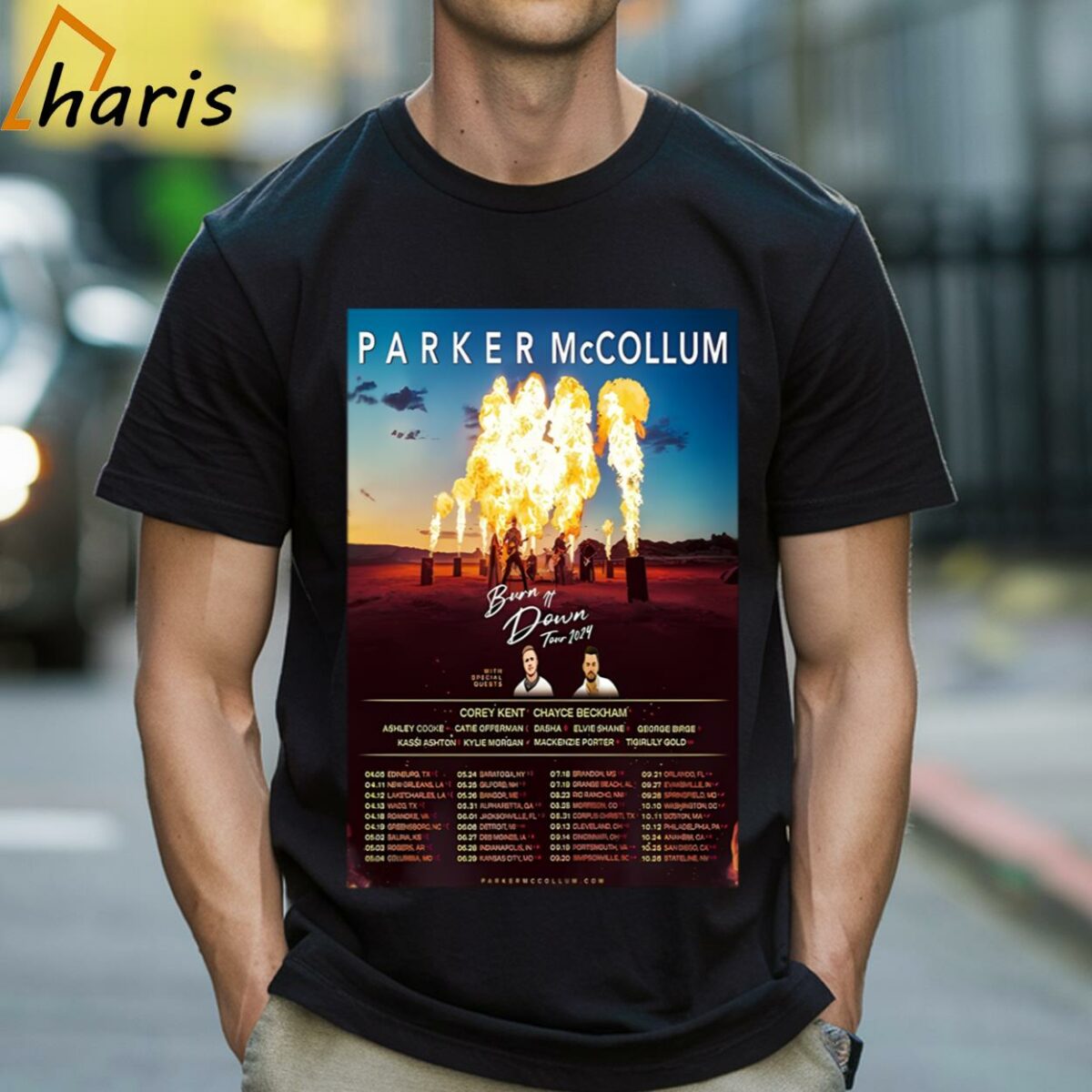Parker McCollum Burn It Down Tour 2024 Shirt 1 Shirt