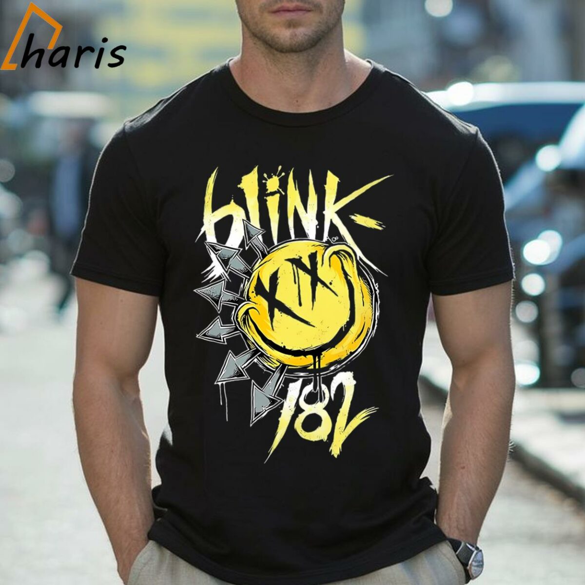 Pink Black Smiley Blink 182 T Shirt 2 Shirt