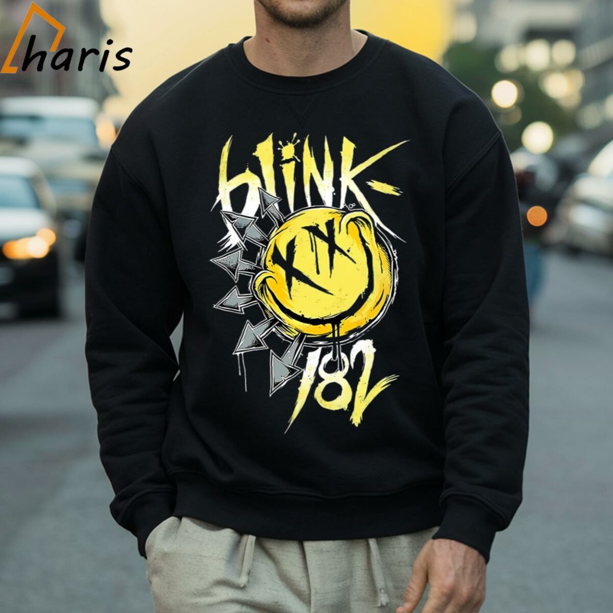 Pink Black Smiley Blink 182 T Shirt 4 Sweatshirt