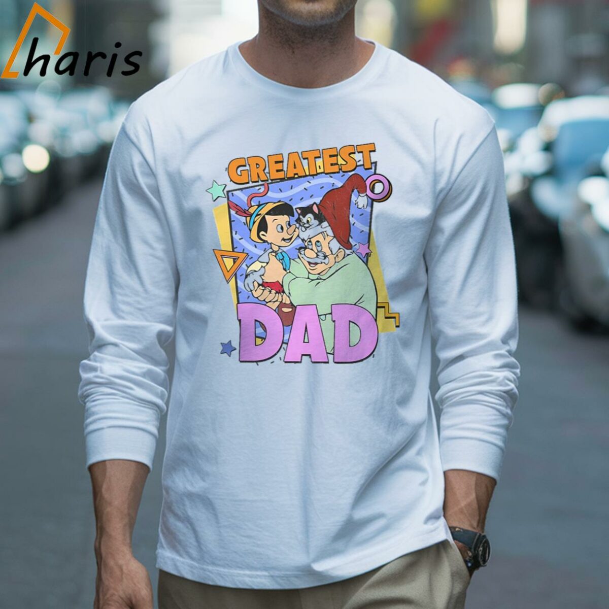 Pinocchio Geppetto Greatest Dad Shirt 3 Long sleeve shirt