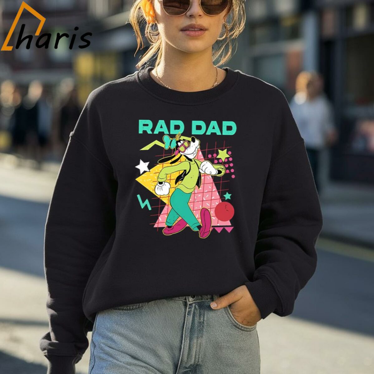 Retro 90s Goofy Rad Dad Disney Fathers Day Shirt 4 Sweatshirt