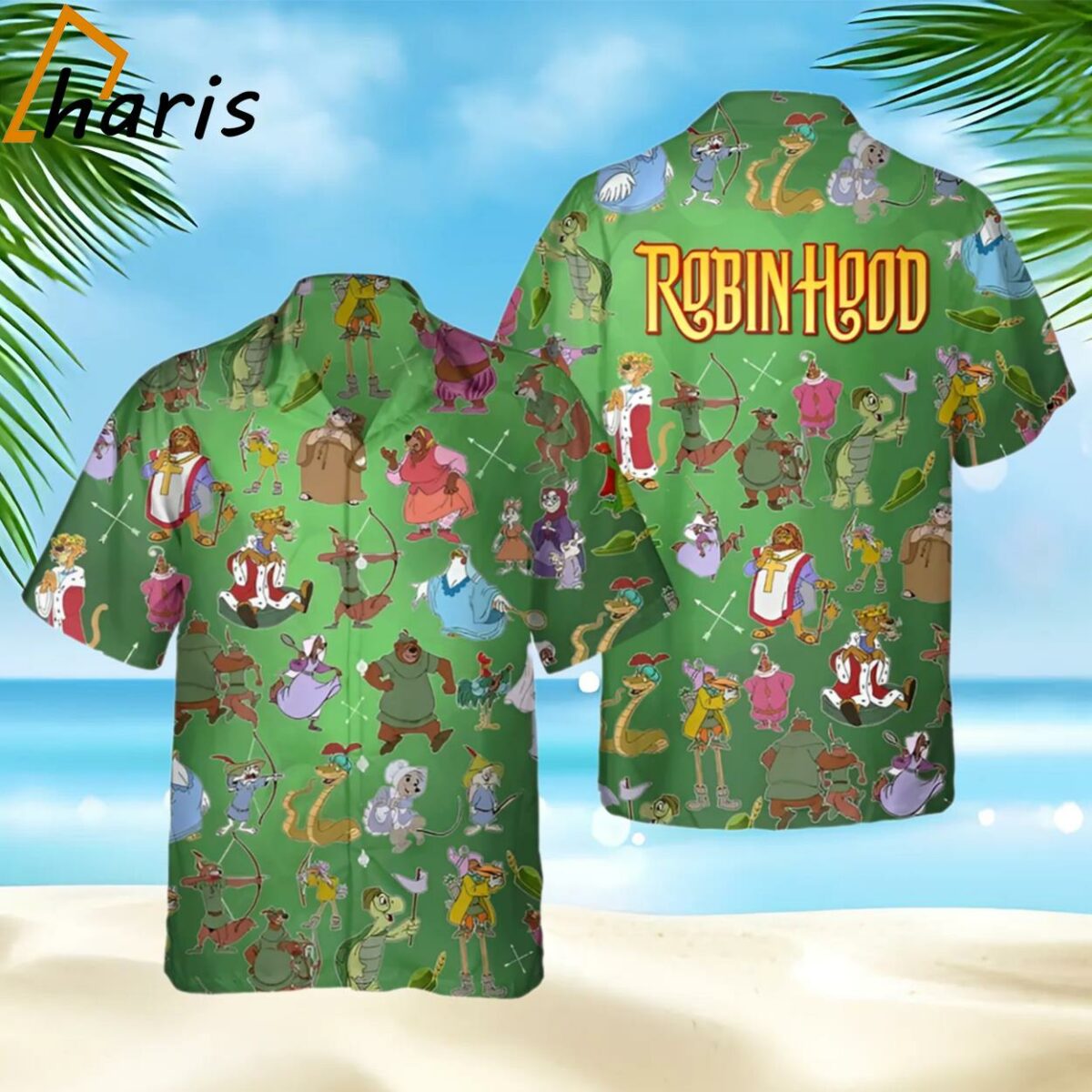 Robin Hood Characters Disney Family Hawaii Shirt