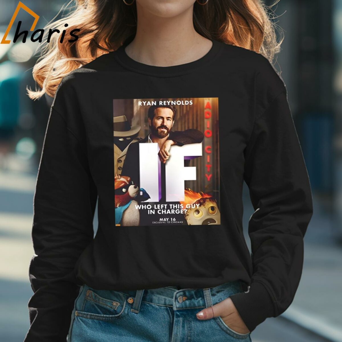 Ryan Reynolds IF Character Poster IF Movie T Shirt 3 Long sleeve shirt