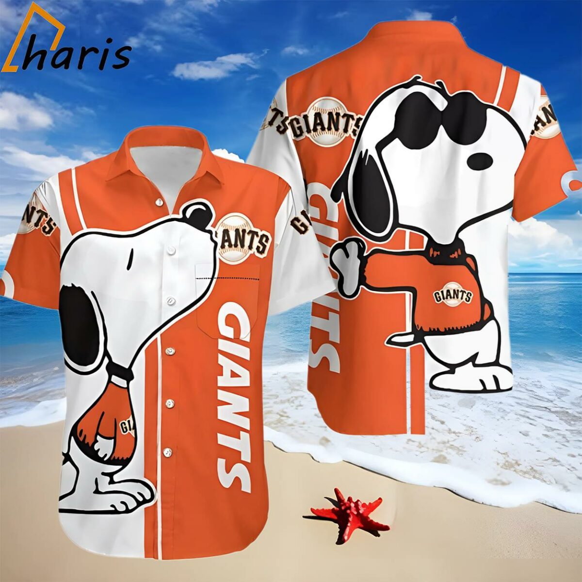 San Francisco Giants Snoopy Lover 3D Hawaiian Shirt 1 1