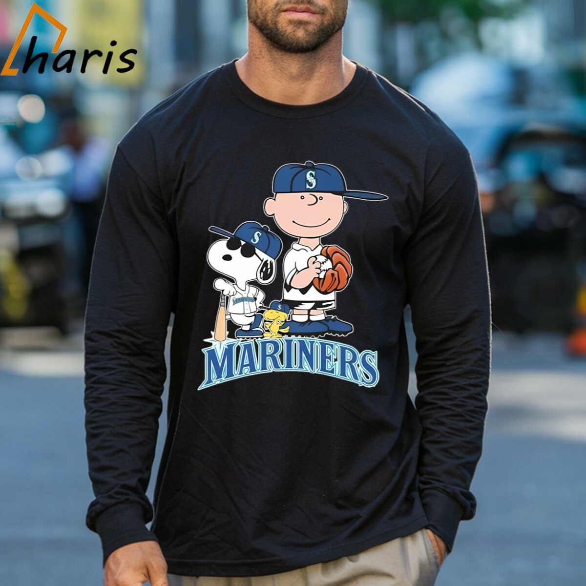 Seattle Mariners Baseball 2024 The Peanuts Movie Shirt 3 Long sleeve shirt