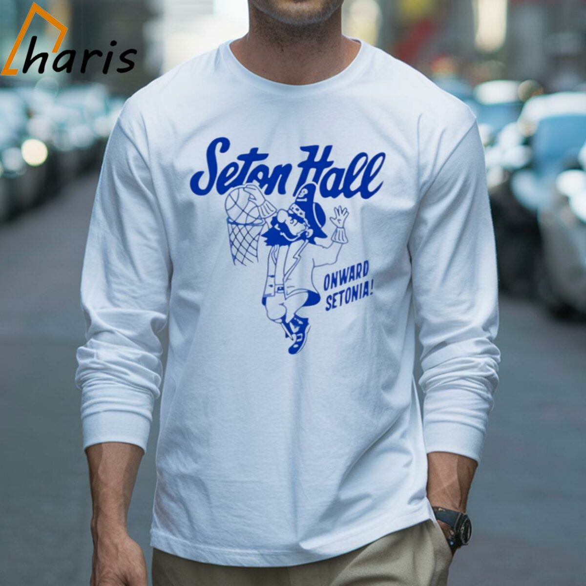 Seton Hall Onward Setonia Ryan Cassidy Shirt 3 Long sleeve shirt