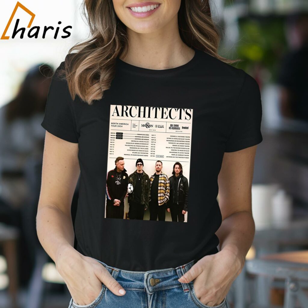 Show In Las Vegas October 9 2024 Architects North America Tour 2024 Schedule Lists T-shirt