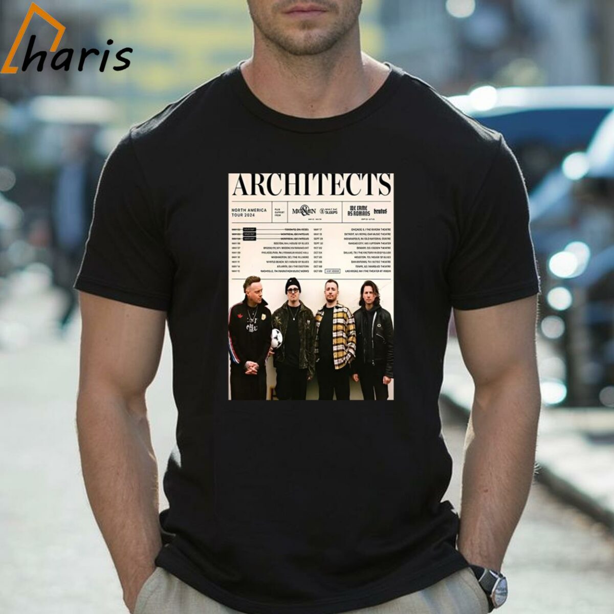 Show In Las Vegas October 9 2024 Architects North America Tour 2024 Schedule Lists T shirt 2 Shirt