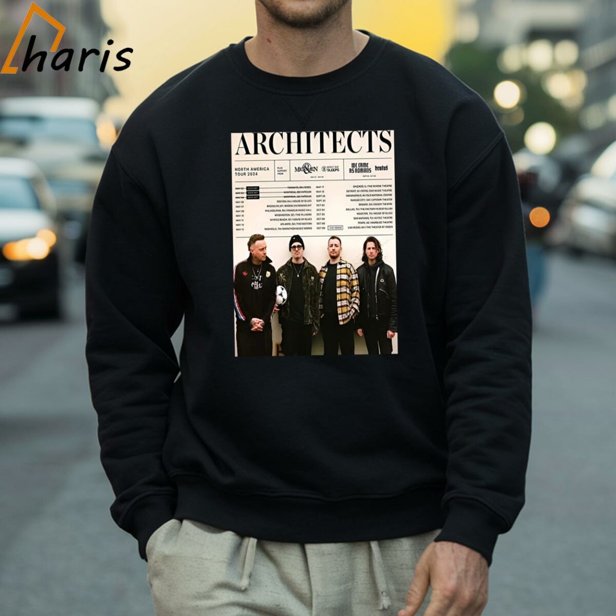 Show In Las Vegas October 9 2024 Architects North America Tour 2024 Schedule Lists T shirt 4 Sweatshirt