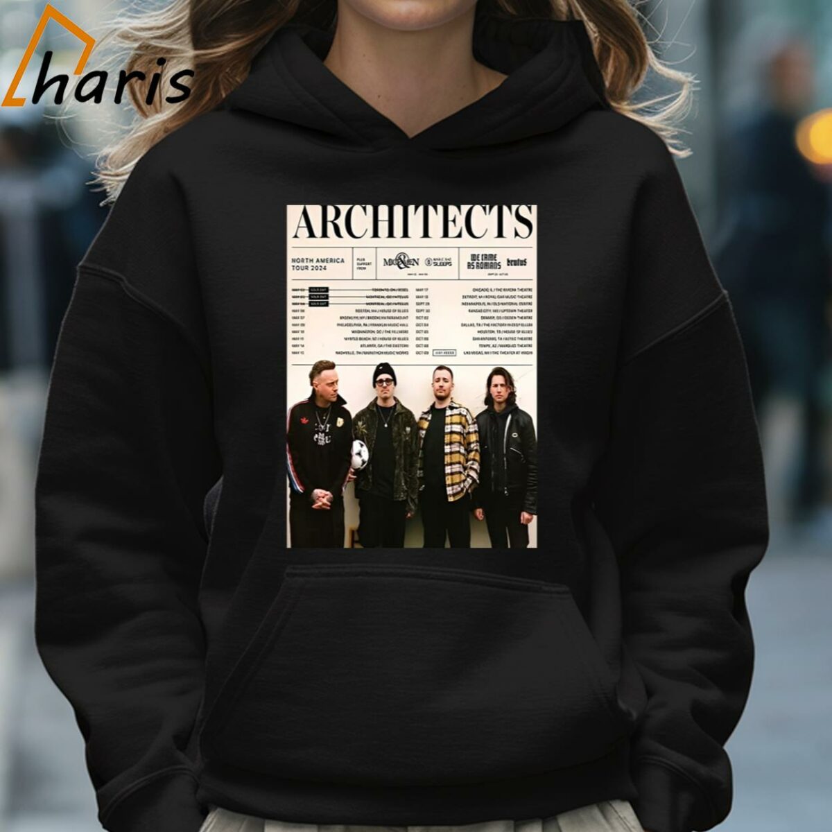 Show In Las Vegas October 9 2024 Architects North America Tour 2024 Schedule Lists T shirt 5 Hoodie