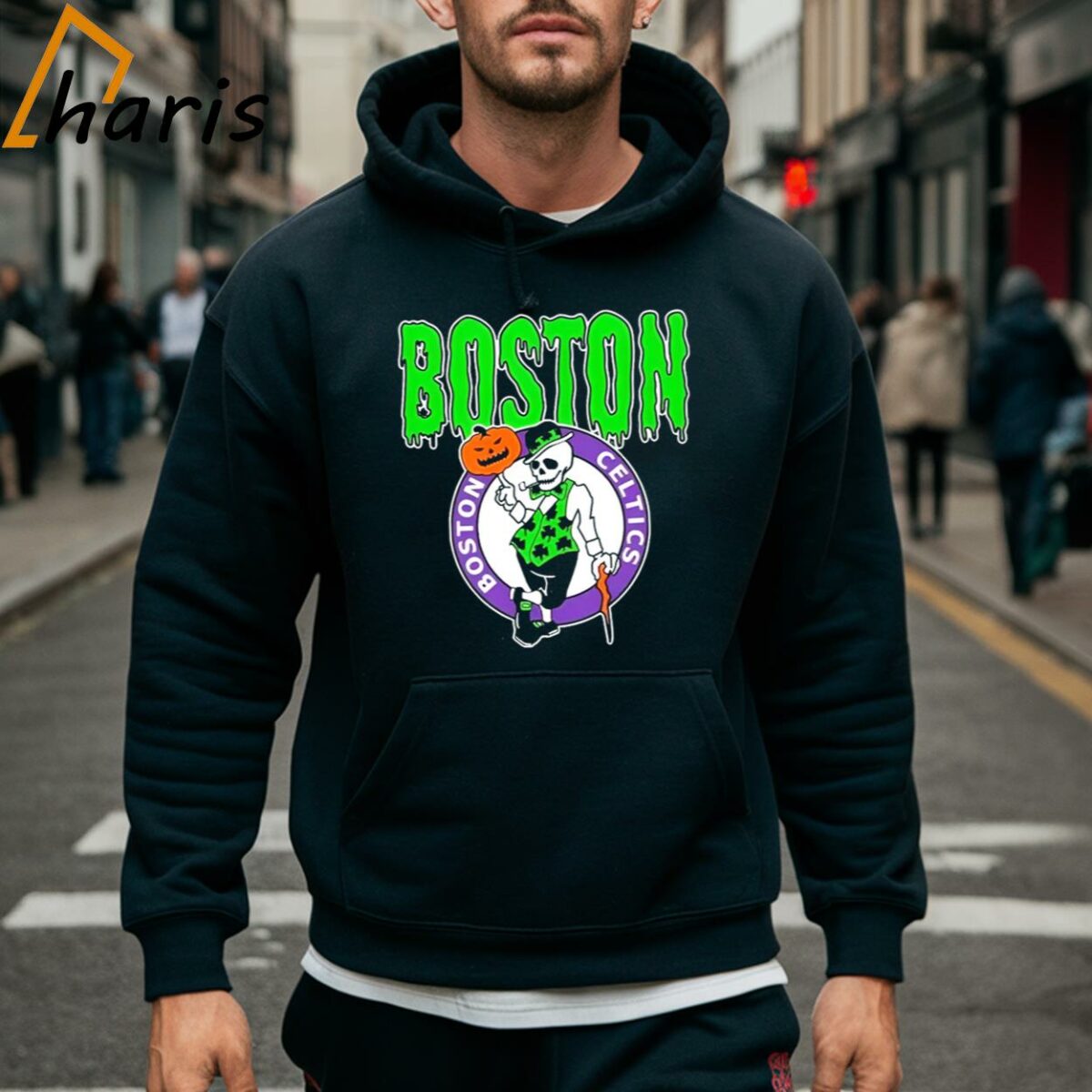 Skeleton Boston Celtics Halloween Shirt 5 Hoodie