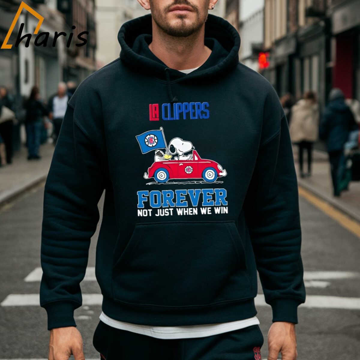 Snoopy And Woodstock Driving Car LA Clippers Forever Not Just When We Win Shirt 5 Hoodie