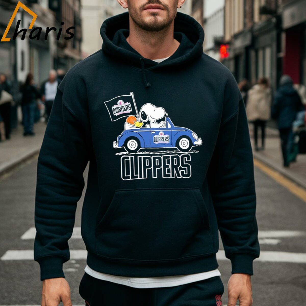 Snoopy And Woodstock Los Angeles Clippers On Car Shirt 5 Hoodie