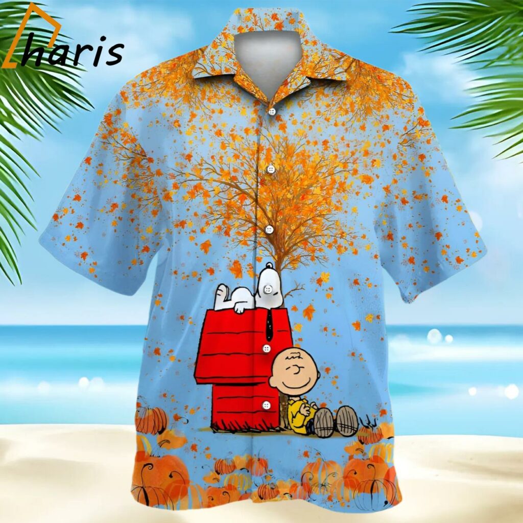 Snoopy Blue Hawaiian Shirt
