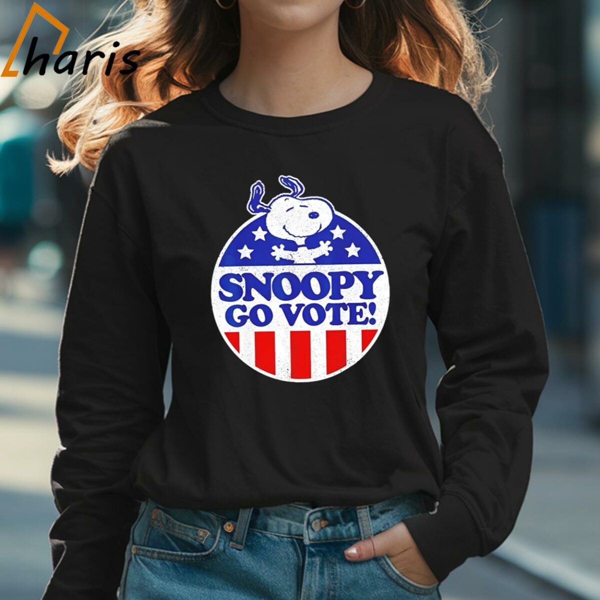 Snoopy Go Vote Usa Flag Shirt 3 Long sleeve shirt