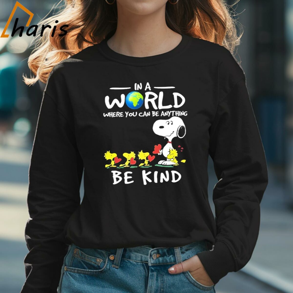 Snoopy In A World Where You Can Be Anything Be Kind Shirt 3 Long sleeve shirt