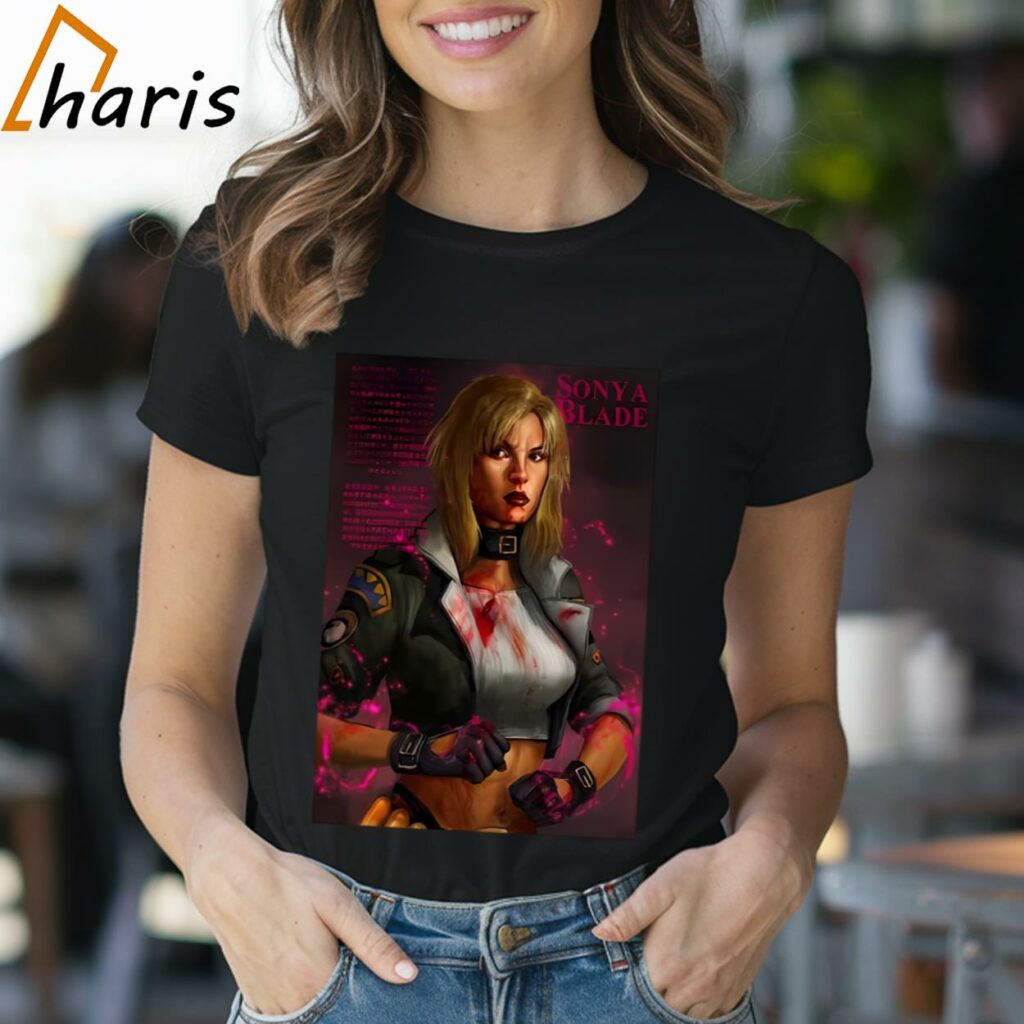 Sonya Blade From Mortal Kombat 1995 Movie T-shirt