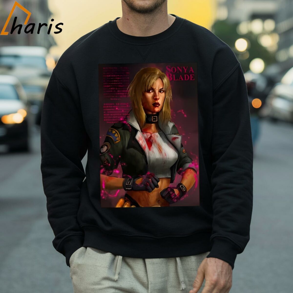 Sonya Blade From Mortal Kombat 1995 Movie T shirt 4 Sweatshirt