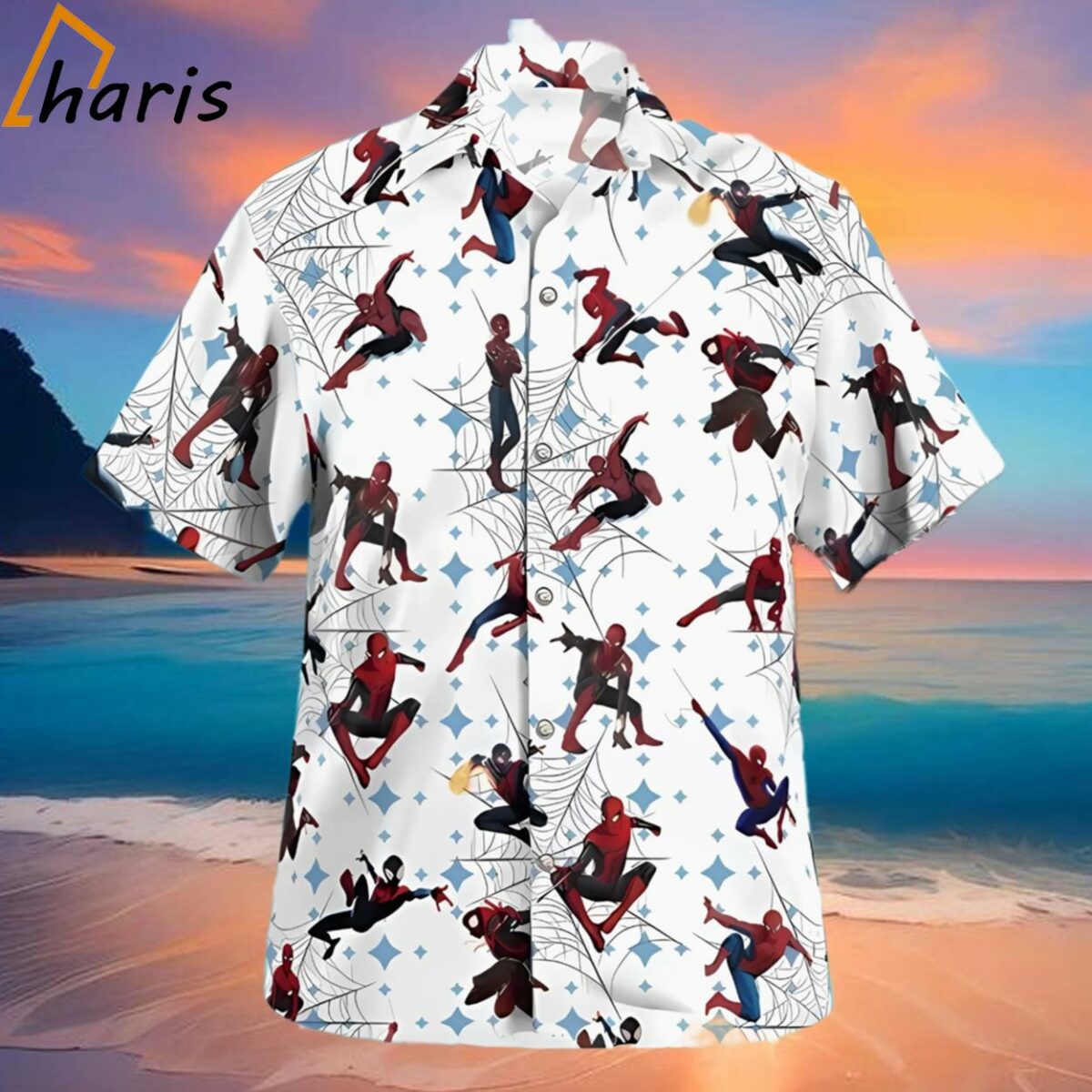 Spider Man White Hawaiian Shirt 2 2