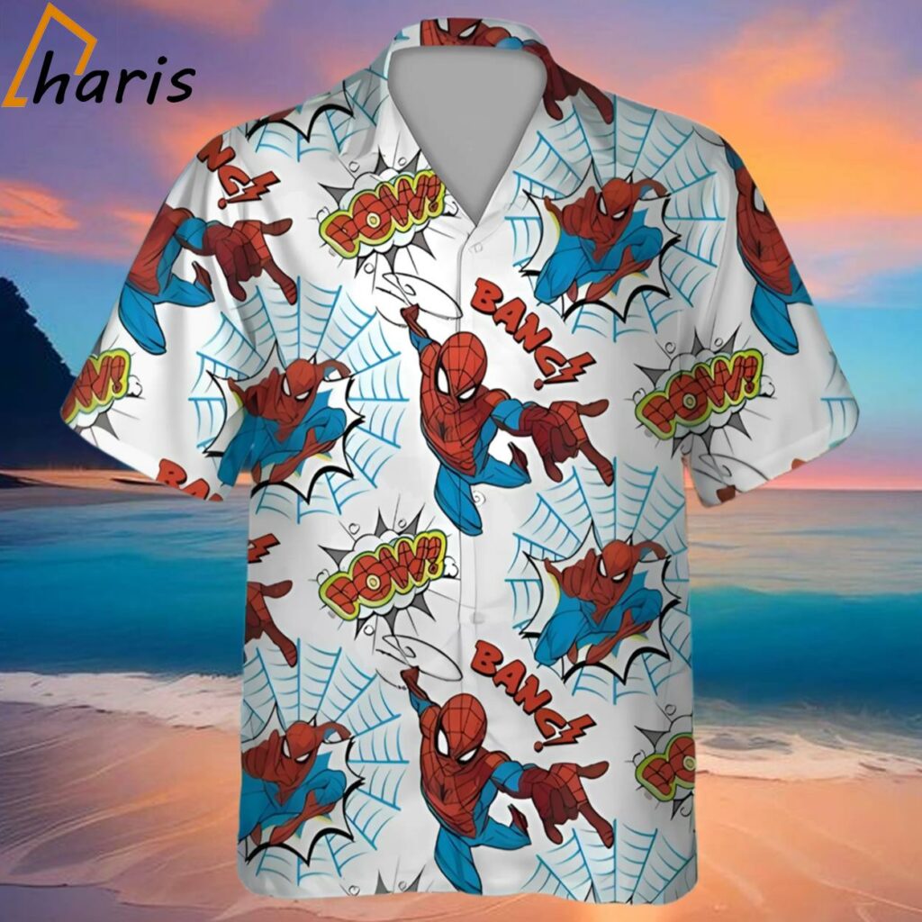 Spider Web Superheroes Spider Man Movie Hawaiian Shirt