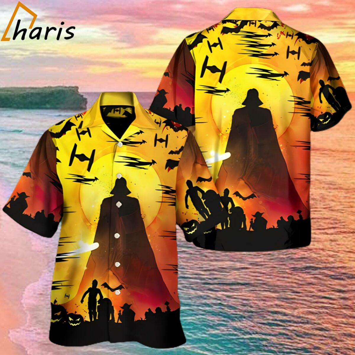 Star Wars Darth Vader Halloween 3D Hawaii Shirt 1 1