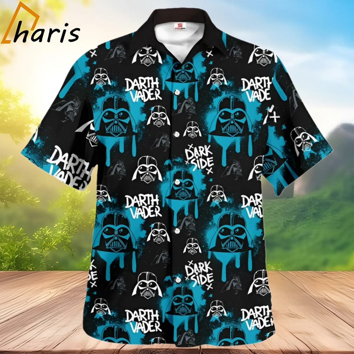 Star Wars Darth Vader Pattern Blue Hawaiian Shirt Best Gift For Fans 2 3