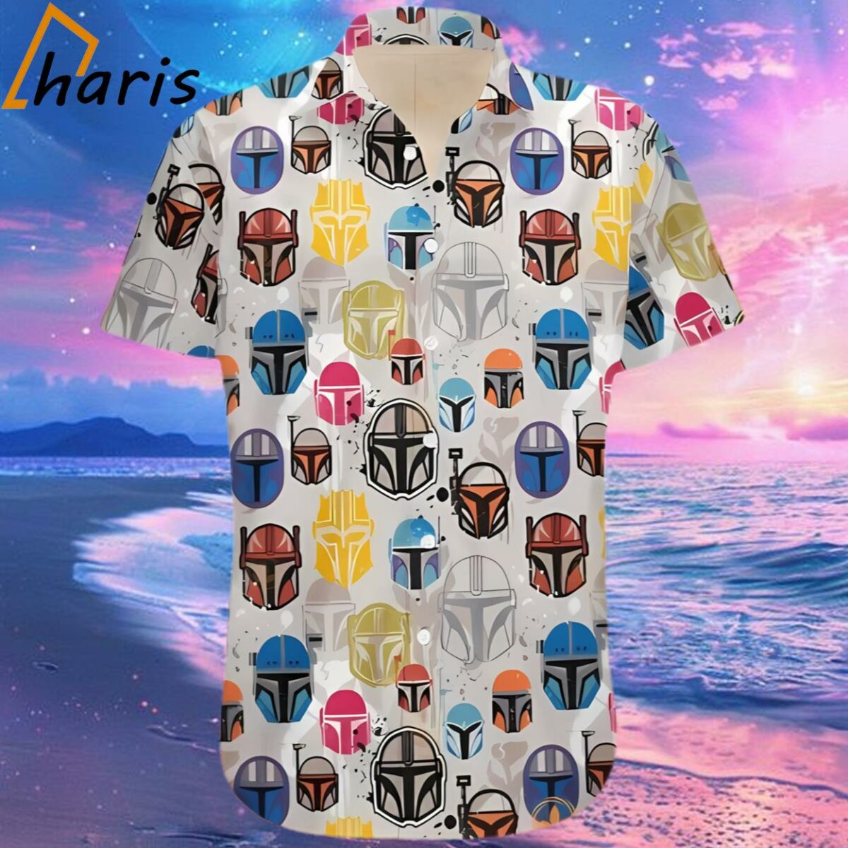 Star Wars Face Beach Hawaiian Shirt 2 2