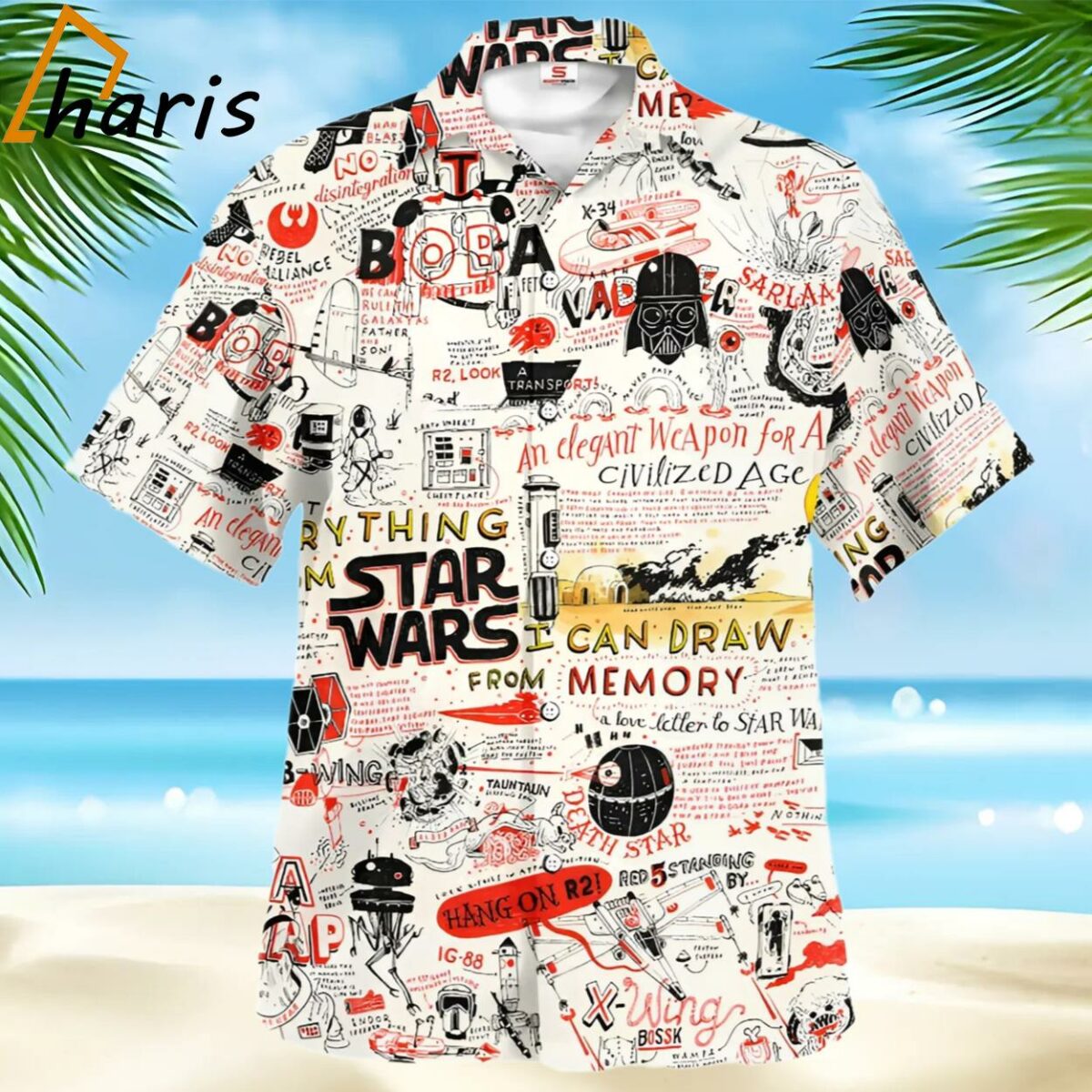 Star Wars I Can Draw From Memory Hawaiian Shirt