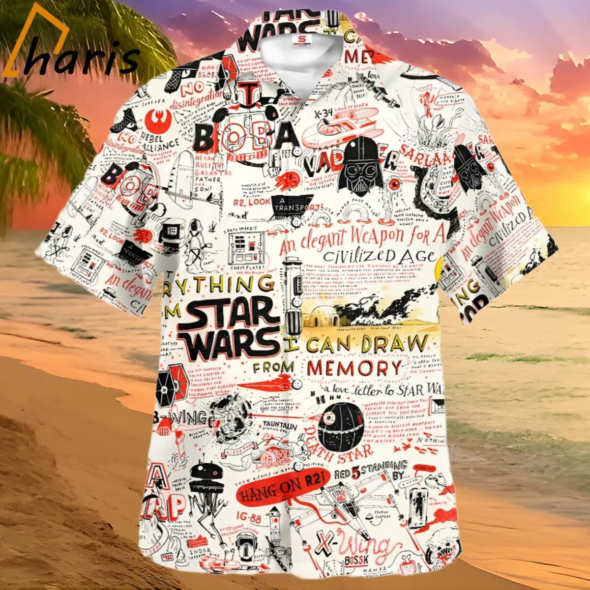 Star Wars I Can Draw From Memory Hawaiian Shirt 2 2